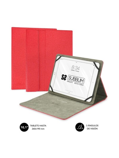 Funda subblim clever para stand tablet 10.1 pulgadas rojo
