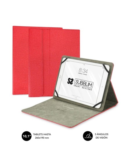 Funda subblim clever para stand tablet 10.1 pulgadas rojo