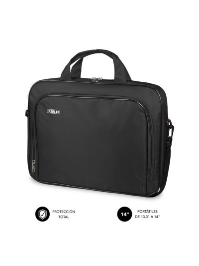 Maletin subblim oxford para portatil 13.3 pulgadas - 14 pulgadas negro