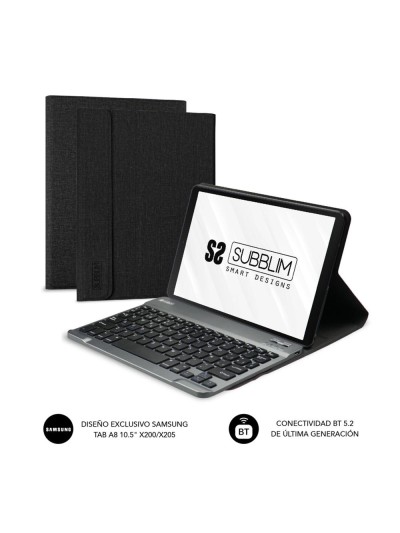 Funda + teclado subblim para samsung gt a8 10.5 pulgadas pulgadas x200 - 205