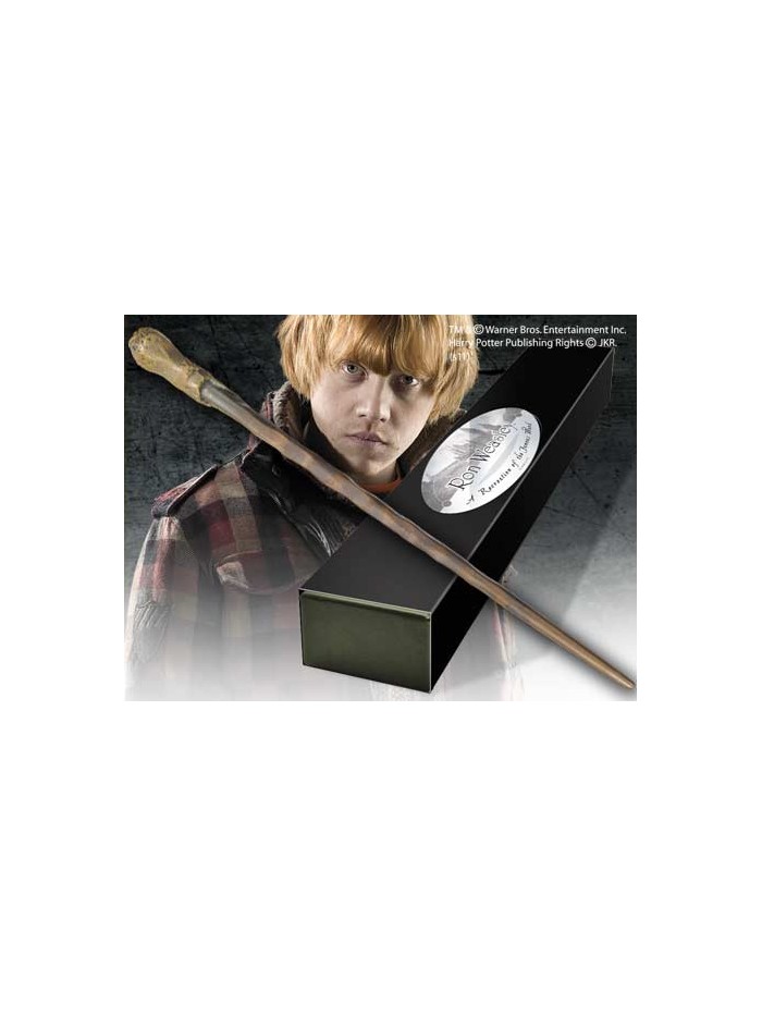 Replica the noble collection harry potter ron weasley varita con caja y placa de identificacion Replica the noble collection harry potter ron weasley varita con caja y placa de identificacion