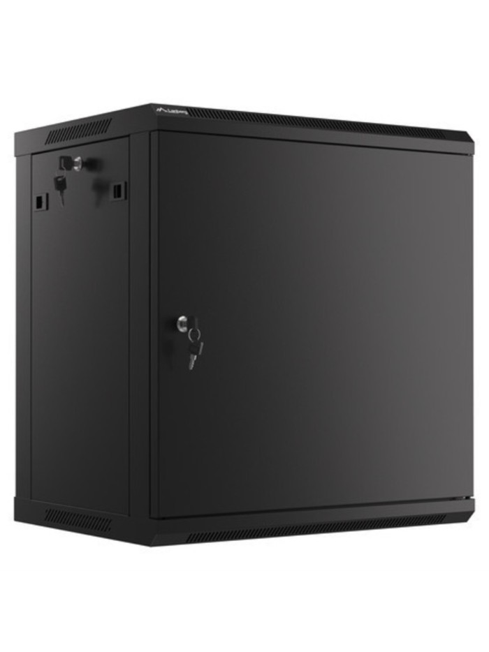 Armario lanberg mural rack 19 pulgadas 12u - 600x450 negro Armario lanberg mural rack 19 pulgadas 12u - 600x450 negro