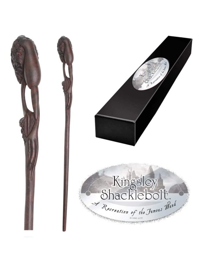 Replica the noble collection harry potter kingsley shaklebolt varita con caja y placa de identificacion Replica the noble collection harry potter kingsley shaklebolt varita con caja y placa de identificacion