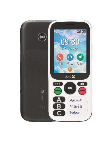 Telefono movil doro 780x black - white 2.8 pulgadas - 4g - blanco y negro