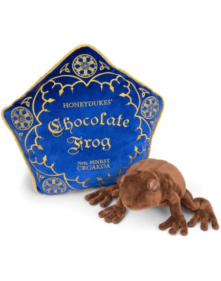 Peluche the noble collection harry potter rana de chocolate + cojin