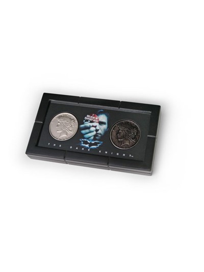Set de 2 monedas the noble collection caballero oscuro harvey dent en caja dlx
