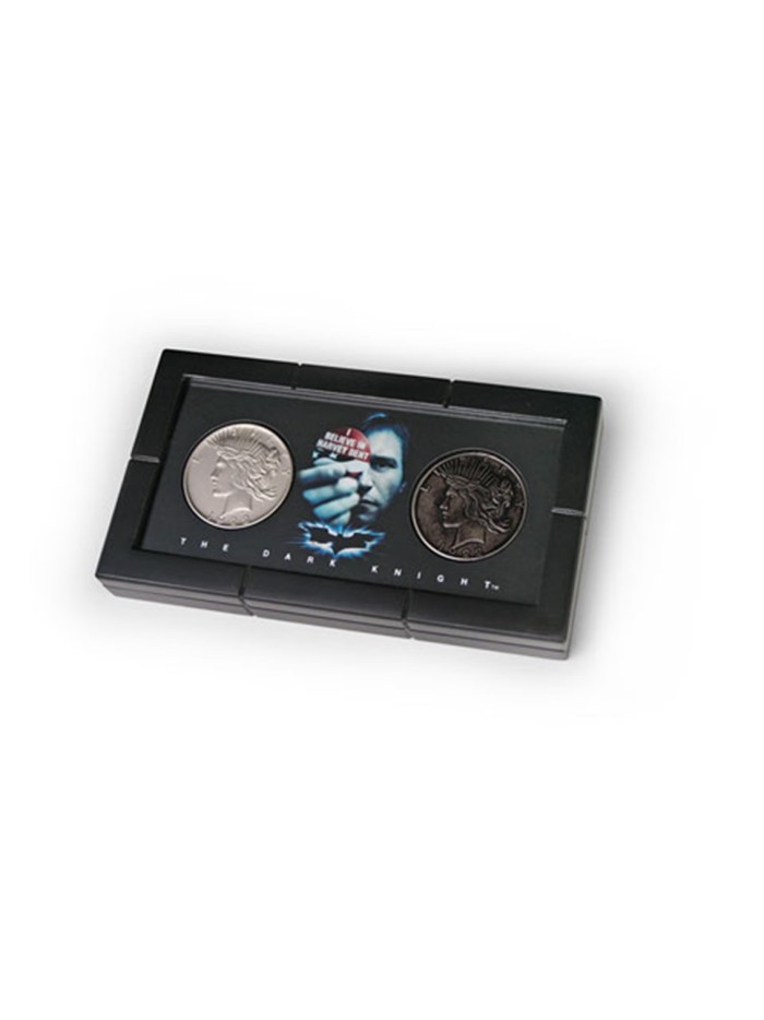 Set de 2 monedas the noble collection caballero oscuro harvey dent en caja dlx Set de 2 monedas the noble collection caballero oscuro harvey dent en caja dlx