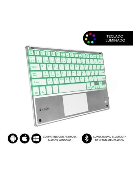 Teclado tablet subblim sub - kbt - smbt50 inalambrico