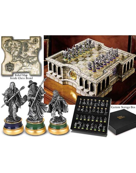 Replica ajedrez the noble collection el señor de los anillos edicion limitada deluxe