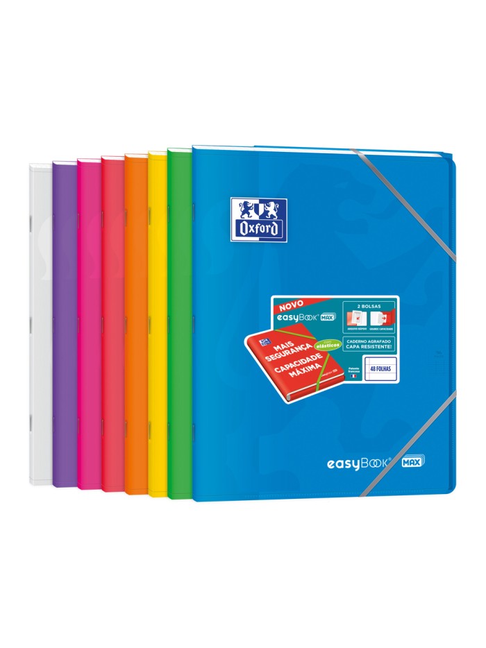 Libreta escolar oxford easybook tapa plastico din a4+ 48 hojas horizontal colores surtidos Libreta escolar oxford easybook tapa plastico din a4+ 48 hojas horizontal colores surtidos