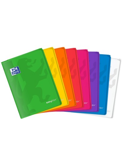 Libreta escolar oxford easybook tapa plastico din a4 48 hojas horizontal colores surtidos