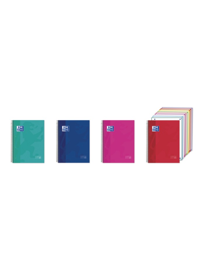 Cuaderno espiral oxford europeanbook 10 tapa extradura din a4+ 150 hojas horizontal colores vivos Cuaderno espiral oxford europeanbook 10 tapa extradura din a4+ 150 hojas horizontal colores vivos