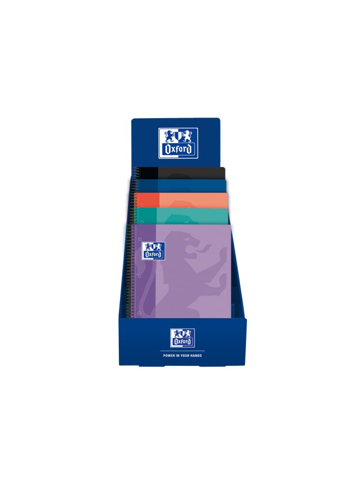 Cuaderno espiral oxford europeanbook 1 school tapa plastico din a4+ 80h cuadro 5 mm exp. sobremesa 25 unidades Cuaderno espiral oxford europeanbook 1 school tapa plastico din a4+ 80h cuadro 5 mm exp. sobremesa 25 unidades