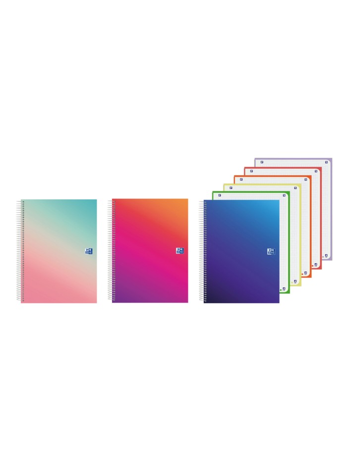 Cuaderno espiral oxford europeanbook 5 tapa extradura din a4+ 120 hojas cuadro 5 mm kangoo gradient Cuaderno espiral oxford europeanbook 5 tapa extradura din a4+ 120 hojas cuadro 5 mm kangoo gradient