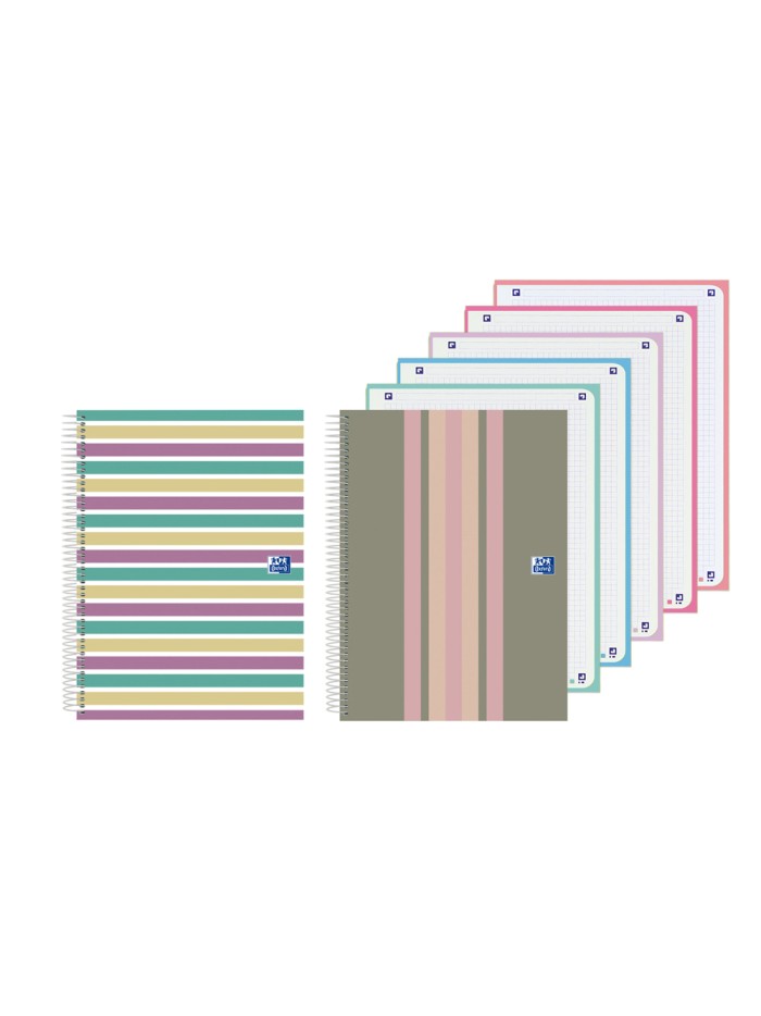 Cuaderno espiral oxford europeanbook 5 tapa extradura din a4+ 120 hojas cuadro 5 mm Cuaderno espiral oxford europeanbook 5 tapa extradura din a4+ 120 hojas cuadro 5 mm