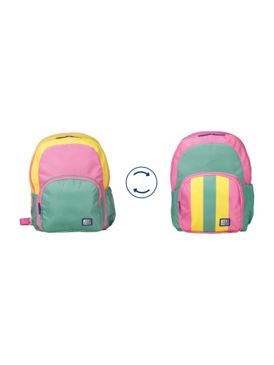 Mochila oxford reversible bubblegum 130x300x385 mm