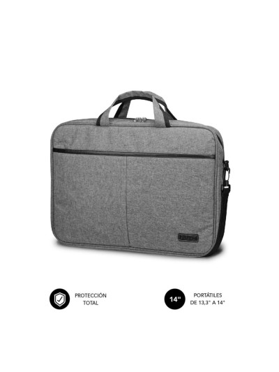 Maletin subblim elite para portatil 13.3 pulgadas - 14 pulgadas gris