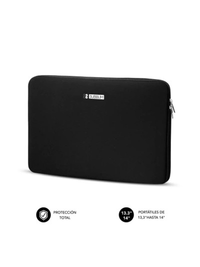 Funda subblim business laptop sleeve neoprene v2 para portatil 15.6 pulgadas negro