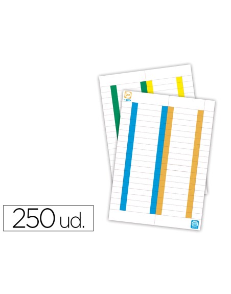 Tira de papel para visores pack de 250 etiquetas