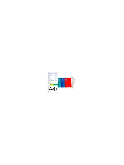 Cuaderno espiral oxford ebook 5 tapa extradura din a4+ 120 h microperforadas cuadro 5 mm colores vivos surtidos