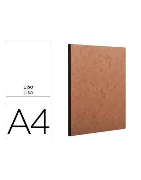 Libreta age-bag tapa cartulina lomo cosido liso 96 hojas color havana 210x297 mm