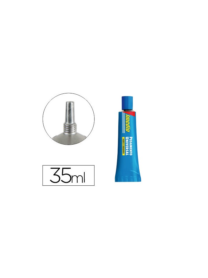 Pegamento imedio universal transparente banda azul 35 ml unidad