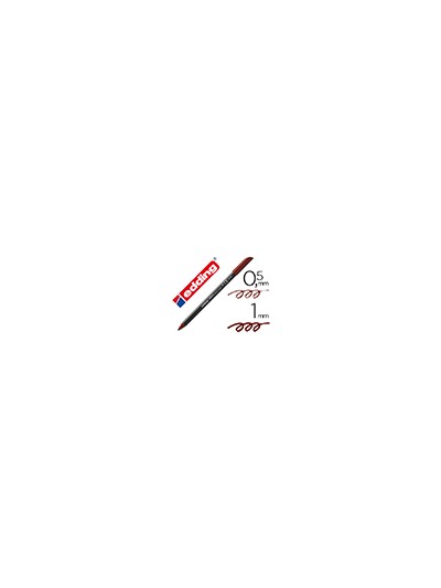 Rotulador edding punta fibra 1200 marron oscuro n. 18 punta redonda 0.5 mm