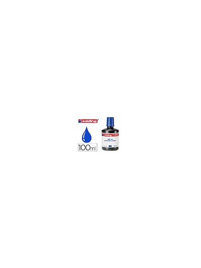 Tinta rotulador edding t-100 azul bote 100 ml