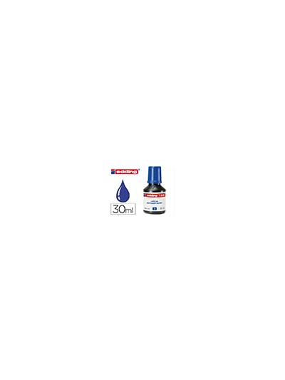 Tinta rotulador edding t-25 azul bote 30 ml