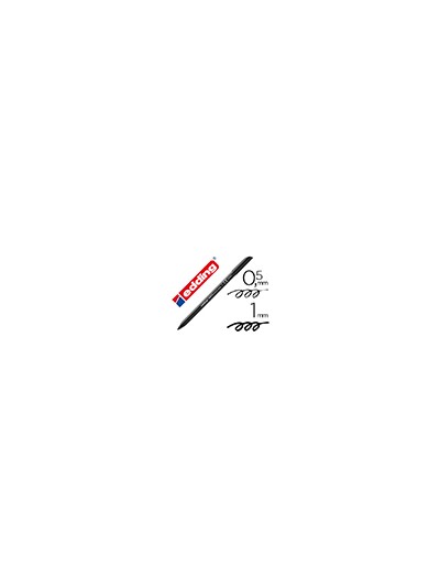 Rotulador edding punta fibra 1200 negro n.1 punta redonda 0.5 mm