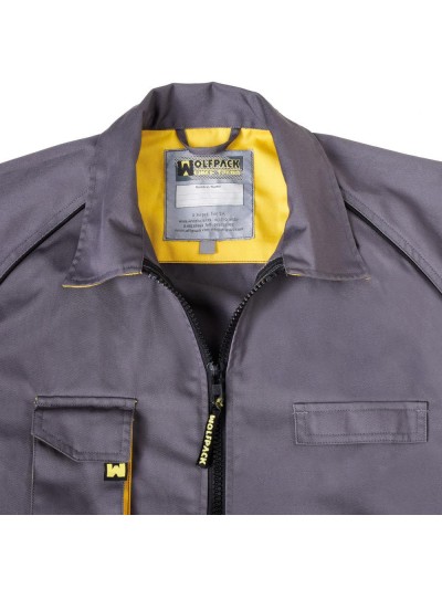 Chaqueta de Trabajo Gris/Amarillo Talla 46/48    S