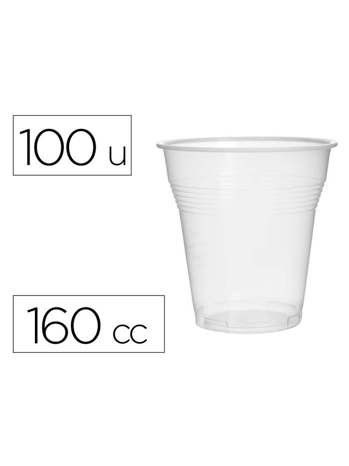 Vaso de plastico transparente 160 cc paquete de 100 unidades Vaso de plastico transparente 160 cc paquete de 100 unidades
