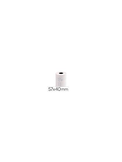 Rollo sumadora exacompta termico para tpv 57 mm x 40 mm 55 g/m2 fsc sin bisfenol a ni plastico