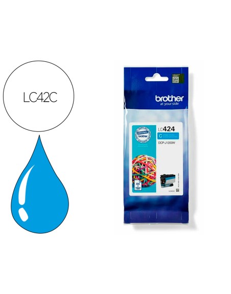 Ink-jet brother lc424c dcp-1200w cian 750 paginas