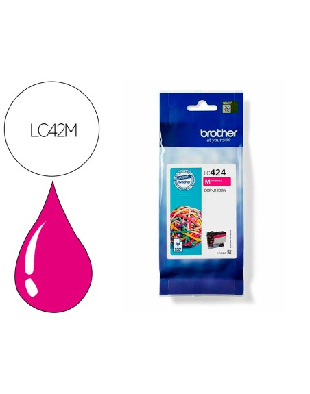 Ink-jet brother lc424 dcp-1200w magenta 750 paginas