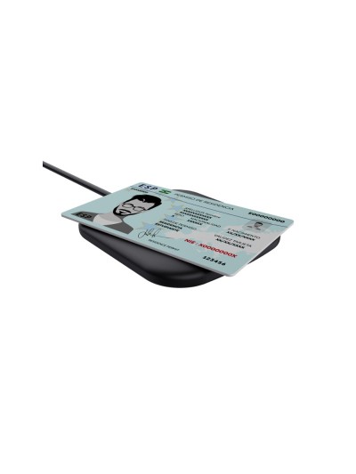 Lector de tarjetas inteligentes trust ceto sin contacto usb-a color negro