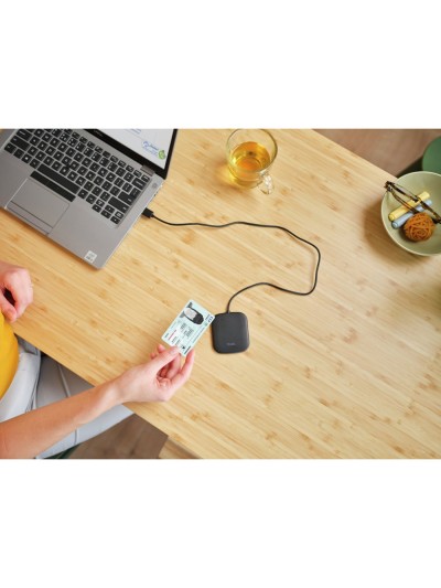 Lector de tarjetas inteligentes trust ceto sin contacto usb-a color negro