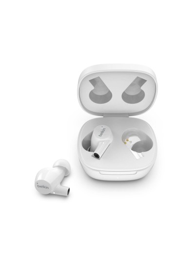 Auricular bluetooth belkin auc004btwh true wireless soundform rise color blanco