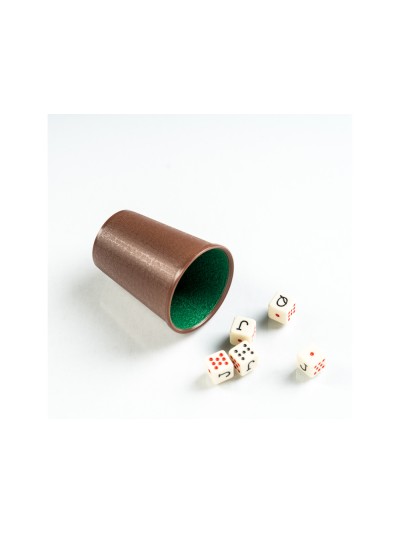 Dados poker forunier con cubilete en blister