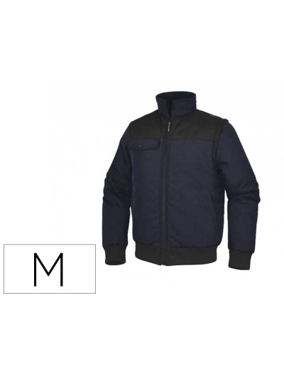 Chaleco deltaplus multibolsillos con cremallera y mangas desmontables 80% poliester 20% algodon talla m