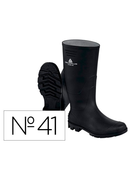 Botas deltaplus de seguridad stone pvc negro suela de tacos talla 41