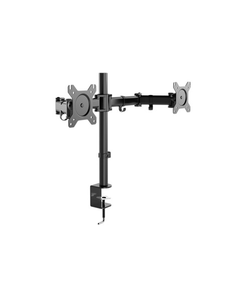 Soporte nox para monitor lite stand 13/'/27/' dual vesa altura maxima 600 mm hasta 8 kg color negro