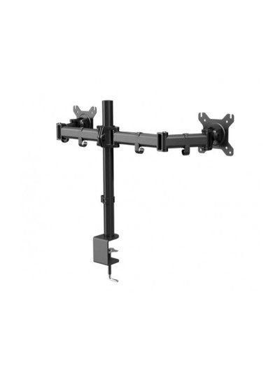 Soporte nox para monitor lite stand 13/'/27/' dual vesa altura maxima 600 mm hasta 8 kg color negro