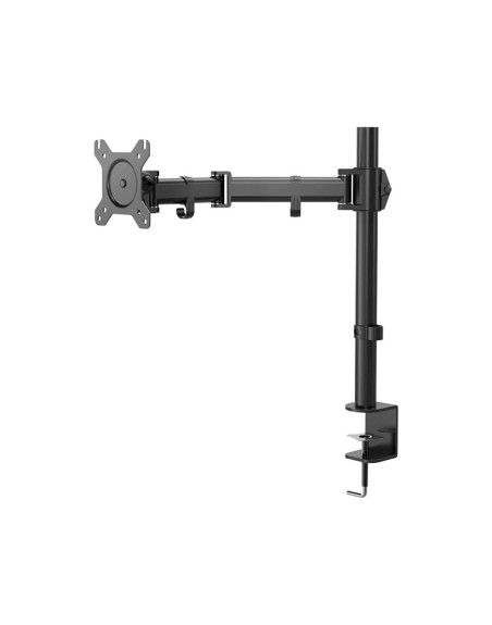 Soporte nox para monitor 13/'/27/' compatible con vesa 75/100 altura maxima 600 mm hasta 8 kg color negro