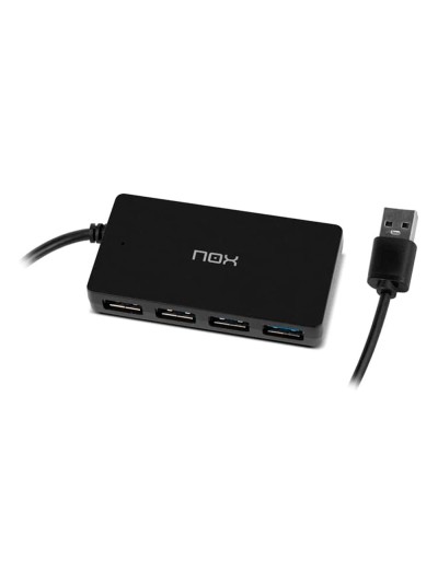 Hub nox 4 puertos usb 3.0 compatible con windows mac y linux