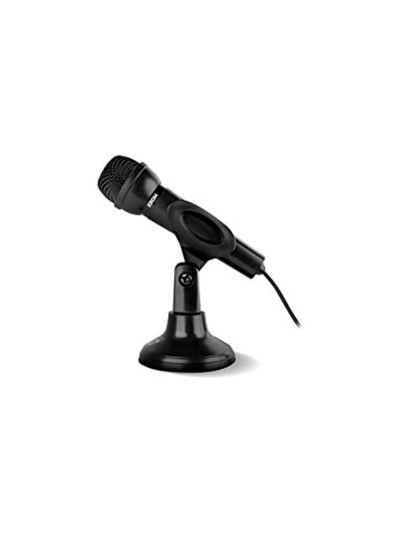 Microfono krom kyp mini gaming con base ajustable conector jack 3,5 mm