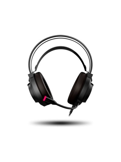 Auricular krom kappa gaming estereo con microfono flexible iluminacion led rgb rainbow longitud cable 210 cm