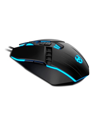 Raton krom kalax gaming optico 800-3200 dpi 7 botones colores led