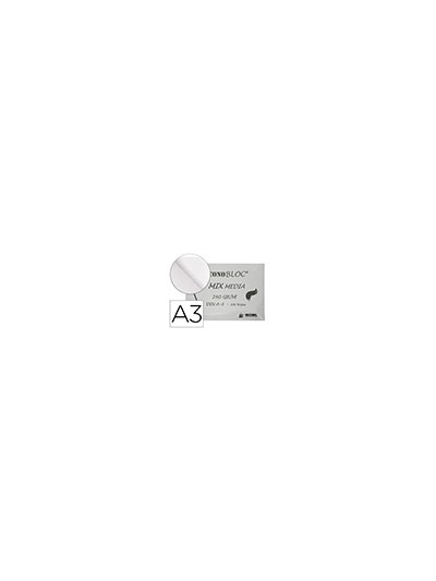 Bloc dibujo multitecnicas michel econobloc mix media din a3 encolado 100 hojas 240 gr 297x420 mm