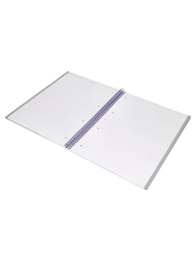 Cuaderno espiral a4 micro antartik dots tapa forrada 80h 90 gr rayado puntos 1 banda 4 taladros rosa
